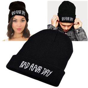 Gorro a rayas con bordado 3D de diseñador personalizado, gorro de calle para hombres y mujeres, gorro de punto sin puños - Product Image 6