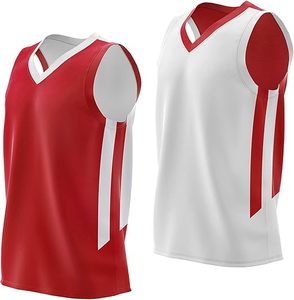 Maillot de basketball personnalisé pour hommes, coupe décontractée, vente en gros, haute qualité, respirant, séchage rapide, design réversible pour adultes - Product Image 1