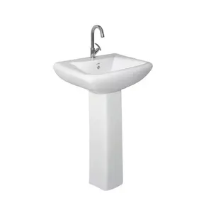 Pedestal Wash Basin Exporter of Excellent Quality Modern Design Sanitary Ware Ceramic Wash Basin Pedestal for Sale