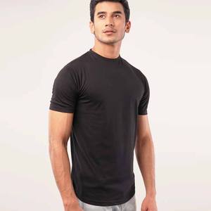 T-shirt jaune adulte pour homme Hauts à col rond à manches courtes Fashion Loom T-shirt ras du cou en coton Eversoft pour homme - Product Image 5