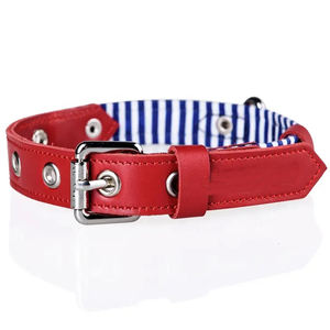 Collar de perro mascota de cuero PU impermeable de lujo color personalizado moda OEM/ODM - Product Image 6