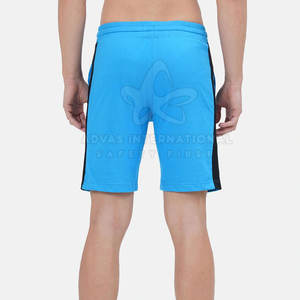 Short décontracté pour homme 100% coton séchage rapide respirant motif solide personnalisable Logo taille moyenne fermeture à cordon - Product Image 3