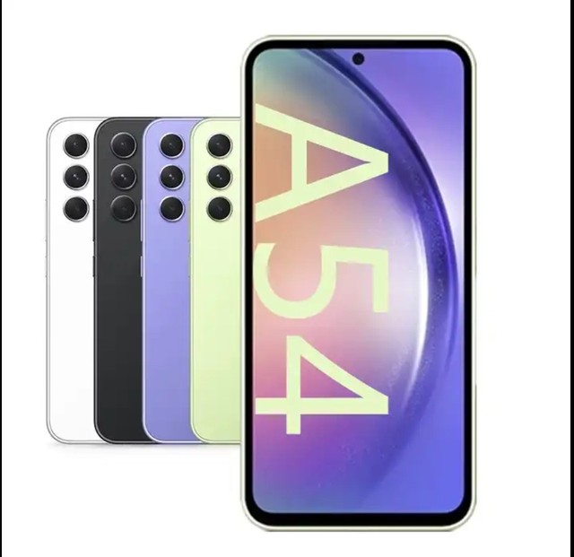 Hot Sale Unlocked for A54 128GB Octa Core Smart Cell Phones 6.4" OLED 4K 120Hz Display Snapdragon 700 13MP Cameras 60W Quick