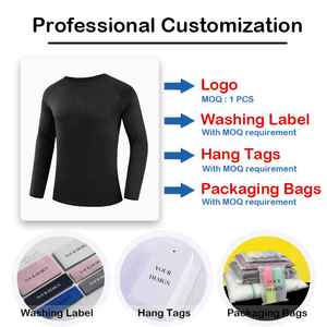 T-shirts de sport à manches longues pour hommes, coupe musclée, 100% polyester, séchage rapide, logo personnalisé 2025, en vente à prix très bas - Product Image 4