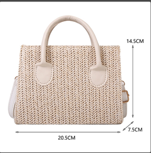 <b>Straw</b> <b>Bag</b> Basket French Market <b>Straw</b> Purse Basket Customized Ladies Shoulder <b>Straw</b> Hand <b>Bags</b> Wholesale Products - Product Image 2