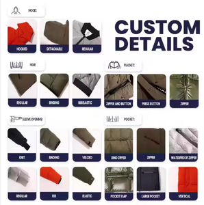 Sweat à capuche zippé pour homme en molleton 100 % coton/polyester, motif uni brodé, impression numérique, idéal pour l'hiver - Product Image 5