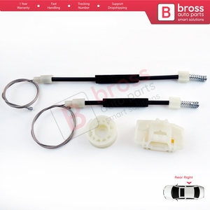 Juego de Reparación de Elevalunas Eléctrico BWR5376, Puerta Trasera Derecha para Leon MK2 1P 1P1 2005-2012 5 Puertas HB 1P0839462A - Product Image 6