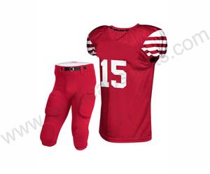 Ropa de entrenamiento juvenil Premium personalizada y uniformes de fútbol americano para hombres de manga corta de talla grande personalizable - Product Image 1