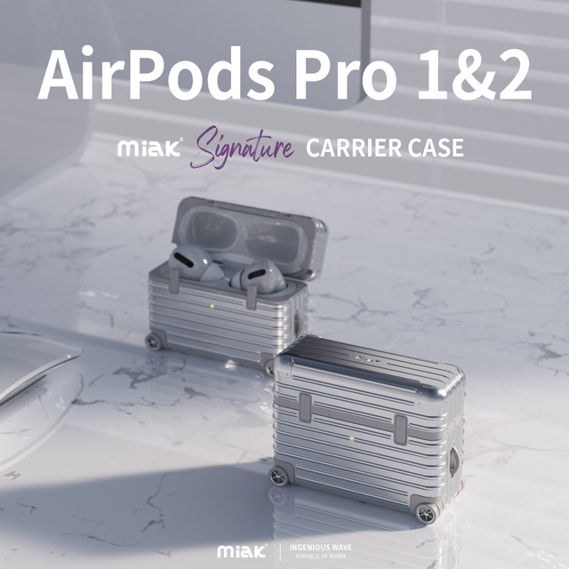 MIAK Case for Airpods Pro 2 Pro 1 Lightweight and Protective Cover with DIY Stickers