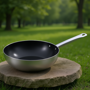 Wok de Aluminio Antiadherente con 1 mango (30cm) CUCINART Plata y Negro V681172WO30 - Product Image 3