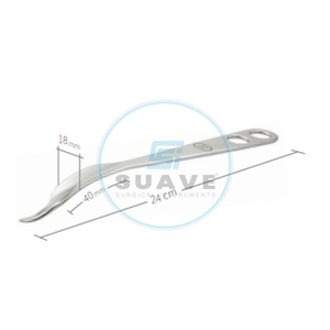 ด้ามจับเหล็กโค้งสำหรับการผ่าตัดขั้นพื้นฐาน รุ่น 2025 ใบมีดโค้งมนคม  ปรับแต่งได้ คุณภาพสูง สำหรับการผ่าตัดทั่วไป - Product Image 1