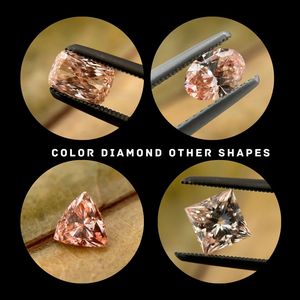 Anillo suelto de diamante cultivado en laboratorio de corte radiante rosa de 0,62 quilates, forma de Esmeralda, certificado IGI para fabricación de joyas de aniversario, Diamante CVD - Product Image 2