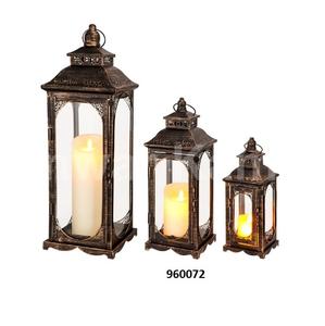 Lanterne en verre argenté de forme hexagonale marocaine, faite à la main, écologique, pièce décorative de Noël à bas prix pour la maison - Product Image 3