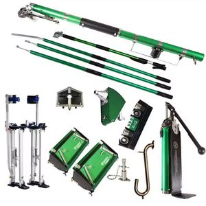 Ensemble d'outils de finition et de rubanage automatique de qualité professionnelle pour cloisons sèches, niveau 5, avec outils à main en bonus. - Product Image 2