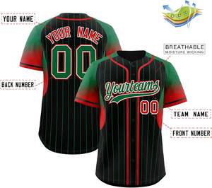 Proveedor de camisetas de béisbol a granel, camisetas de softball de malla de rendimiento abotonadas personalizadas con nombres y logotipos bordados - Product Image 2