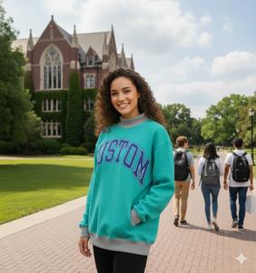 Ropa de Invierno Reversible 2 en 1 para Mujer, Diseño Profesional, Cuello Alto Simulado, Ropa de la Hermandad Alpha Phi Alpha, Logotipo Frontal Personalizable - Product Image 6