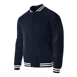 Chaqueta Varsity de Lona con Cuello Alto y Logotipo Personalizado para Hombre, Talla Grande, Invierno 2026, Nueva, Alta Demanda, Venta al Por Mayor - Servicio OEM al Por Mayor - Product Image 2