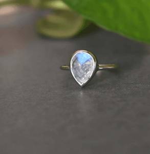 Anillo de Boda Hecho a Mano en Plata 925 con Cabujón Redondo de Rutilo Negro de 10 mm, Ideal para Regalo del Día de San Valentín y del Padre - Product Image 3