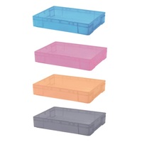 Boîte de rangement pliable industrielle empilable TRUSCO en plastique PP, usage polyvalent, fabriquée au Japon