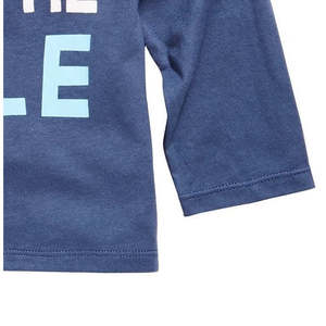 Maglietta Lunga Blu per Neonato First Impressions, 100% Cotone Jersey con Stampa Sorriso, Taglia 3-6 Mesi - Product Image 3