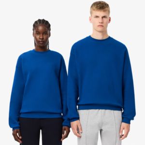 Haute qualité personnalisé bleu grec lettres sweat hiver tricoté tissu brodé imprimé avant bas quantité minimale de commande - Product Image 1