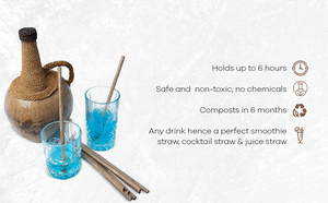 Pajitas para Beber Nuevas y Populares, Ecológicas y Compostables para Bebidas Frías y Calientes, Hoteles y Restaurantes, Uso Durante el Tiempo de Consumo - Product Image 2