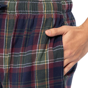Top tendance hommes flanelle pantalon grande taille vêtements de nuit d'hiver fil teint doux respirant Plaid sommeil pyjama hommes flanelle pantalon - Product Image 5