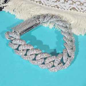 High Quality Cuban Link <b>Bracelet</b> Hip Hop Diamond Jewelry Iced Out Style Fashionable <b>Charm</b> <b>Bracelets</b> <b>for</b> 925 <b>Sterling</b> <b>Silver</b> - Product Image 3