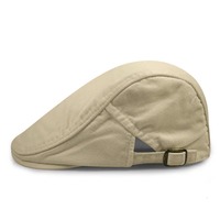 Venta al por mayor de invierno de estilo Vintage Plaid Hombres Boina Sombrero Unisex Cortavientos Cálido Newsboy Ivy Cap