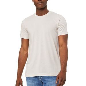 เสื้อยืดแขนสั้นผู้ชายทรงโอเวอร์ไซส์ผ้าฝ้ายระบายอากาศได้ดีสไตล์ทางการคอกลมดีไซน์ว่างเปล่าชุดกีฬากลางแจ้งปรับสีได้ตามต้องการ - Product Image 4