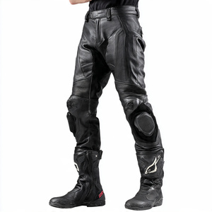 กางเกงหนังผู้ชายสำหรับนักขี่มอเตอร์ไซค์ - Product Image 1