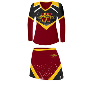 Meilleure vente uniforme de pom-pom girl couleur personnalisée uniforme de pom-pom girl fabriqué au Pakistan - Product Image 5