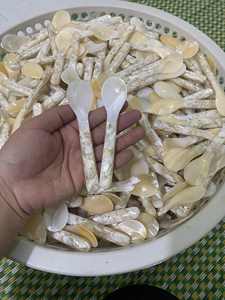 Cuchara de Nácar Hecha a Mano de Lujo para Uso en el Hogar, Hoteles, Cafeterías y Restaurantes, Cuchara de Concha Marina de Alta Calidad para Fiestas y Bodas - Product Image 2