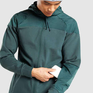 Nueva venta al por mayor chándal personalizado invierno cortavientos al aire libre hombres capucha chaqueta para correr con cremallera completa calle moda desgaste sudadera - Product Image 4