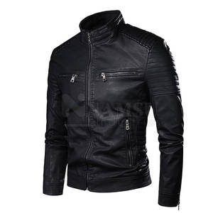 2025 veste en cuir de bonne qualité High Street pour hommes couleur personnalisée 100% veste en cuir pour hommes à vendre - Product Image 1