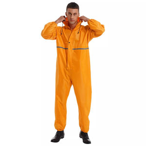 Combinaison une pièce imperméable de haute qualité pour hommes avec bandes réfléchissantes Logo personnalisable Combinaison réfléchissante de sécurité - Product Image 5