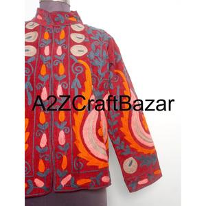 Chaqueta Cotrise Bordada de Diseñador para Mujer, Forro de Algodón Ecológico Tradicional de Primera Calidad, Abrigo de Otoño Invierno al por Mayor - Product Image 2
