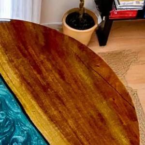 Mesa de Centro de Resina de Diseño de Excelente Calidad con Superficie Decorativa Artística para Salas de Estar Elegantes a Precio Directo de Fábrica - Product Image 3