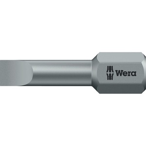 WERA 800/1 TZ Slotted <b>Screwdriver</b> 8mm Length 25mm 1/4\" Diameter C6.3 1.6mm Tough Torsion Zone Pack Size 10" - Product Image 1