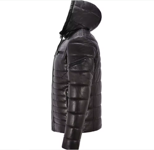 Chaqueta de Invierno de Piel de Oveja Genuina Personalizable ESPRIT, Chaqueta Acolchada Cálida de Alta Gama con Cuello Alto y Capucha Extraíble, Chaqueta Acolchada OEM - Product Image 2