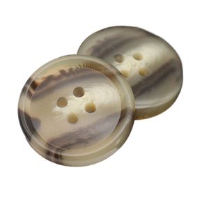 Boutons blancs en corne naturelle indienne pure fabriqués à la main pour les projets de couture accessoires de bricolage écologiques Blazers costumes manteau vêtement - Product Image 5