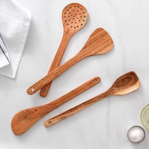Accesorios de utensilios de cocina de madera respetuosos con el medio ambiente juego de utensilios de cocina de madera de acacia del fabricante de Vietnam - Product Image 3
