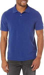 Mens Classic Polo T <b>Shirt</b> Soft Knitted Fabric <b>Button</b> Placket Smart Casual Top for Business Casual and Outdoor Wear - Product Image 2