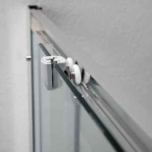 Box Doccia Quadrato Genoa 90x90 con Vetro Temperato Trasparente da 6mm, Apertura a Cerniera, Design Contemporaneo, Facile da Pulire per Bagno - Product Image 3