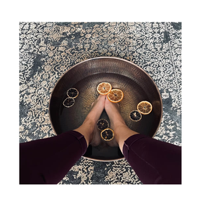 ชามขัดเท้าทำจากทองแดงใช้นวดเท้าสำหรับนวดเท้าแบบอินเดียที่เล็บชามทองแดงแบบแฟนซีรักษาเท้า - Product Image 4