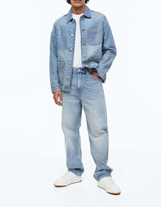 Jeans droits décontractés personnalisables pour hommes, style streetwear vintage, respirants, en denim délavé - Product Image 6