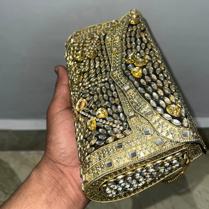 Bolsos de mosaico de última moda para mujer, ideales para fiestas, disponibles al mejor precio desde India para la moda femenina en fiestas nocturnas. - Product Image 1