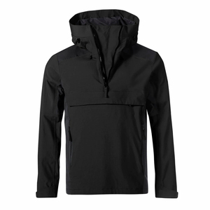 Venta al por mayor Dropship personalizado hombres Casual Anorak chaqueta 100% poliéster rompevientos con capucha para invierno uso al aire libre - Product Image 2