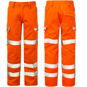 Pantalon de travail de sécurité imperméable de haute qualité, pantalon cargo durable, pantalon de chantier haute visibilité, personnalisable - Product Image 1