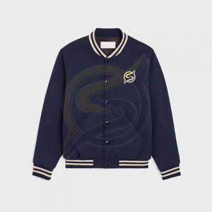 แจ็กเก็ตเบสบอลผ้าใบใส่ได้ทั้งชายและหญิงกันน้ำออกแบบได้ตามที่ต้องการสำหรับฤดูหนาว - Product Image 4